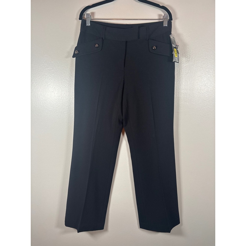 Nygard Collection Petites Black Dress Pants Trousers 8P Stretch 350P1124 New